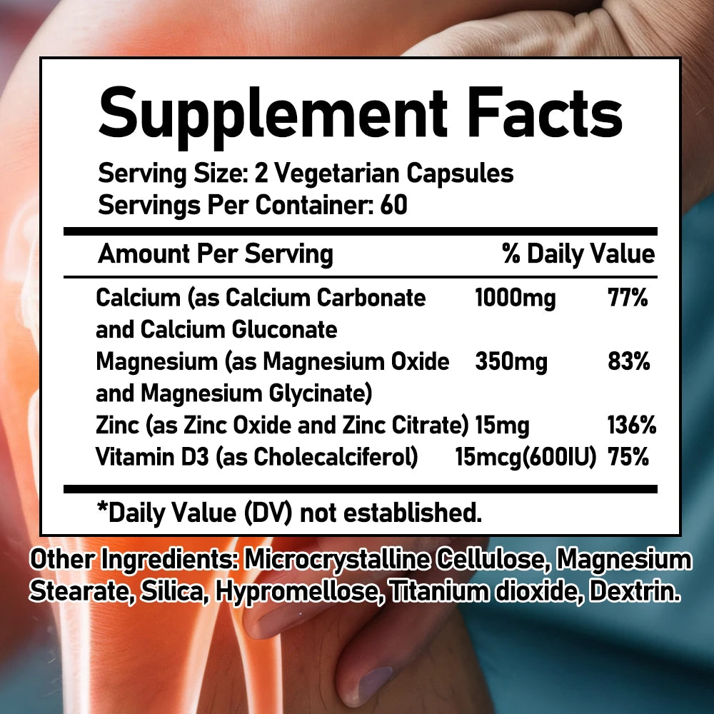 Calcium, Magnesium, Zinc, & Vitamin D3