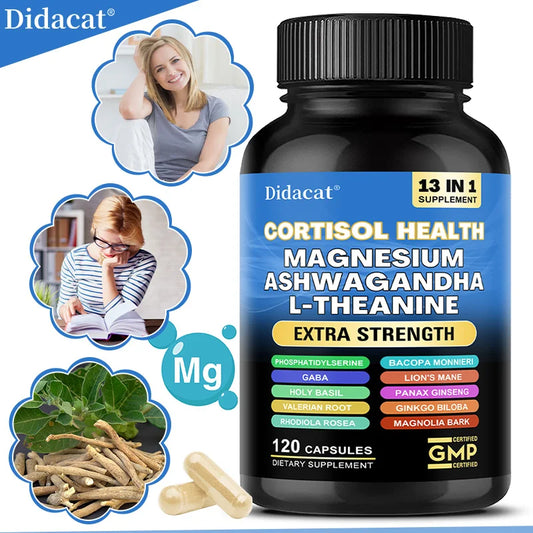 13-in-1 Cortisol Supplement - Brain Health, Mood, Relaxation