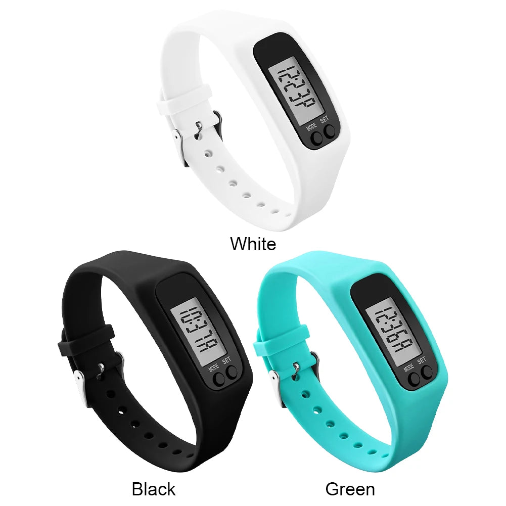 LED Pedometer Calorie Counter Fitness Watch