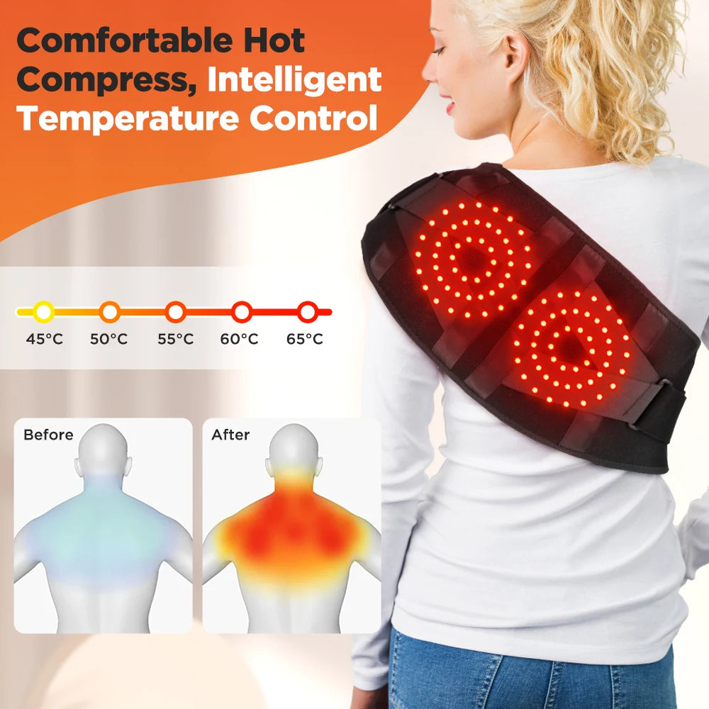 Heated Vibration Massage and Lumbar Support Belt