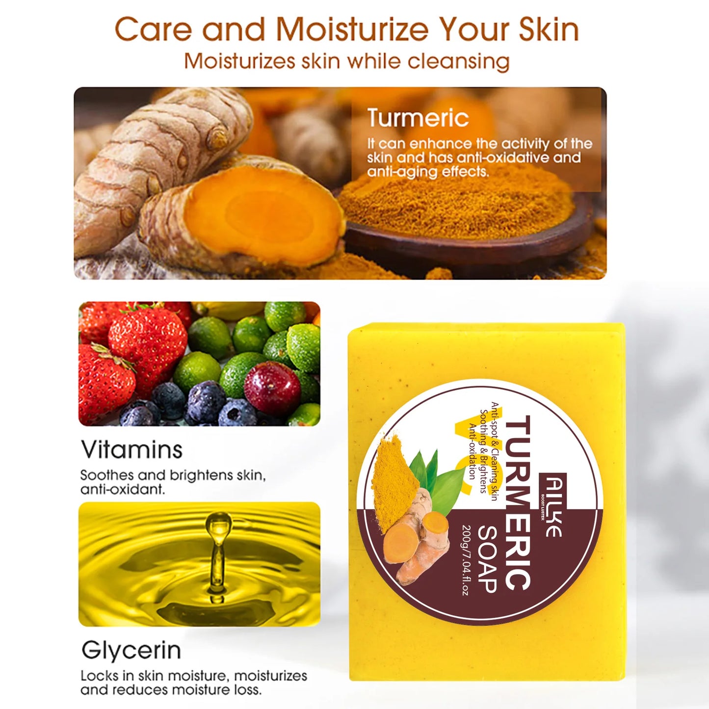 Natural Turmeric Soap Bar