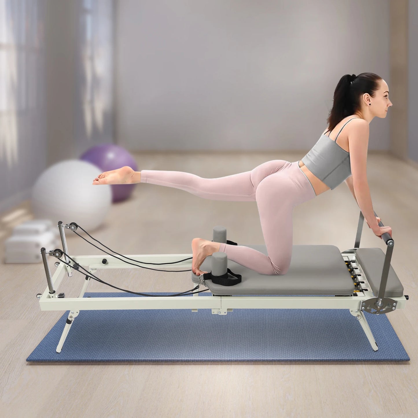 Foldable Pilates Reformer Machine