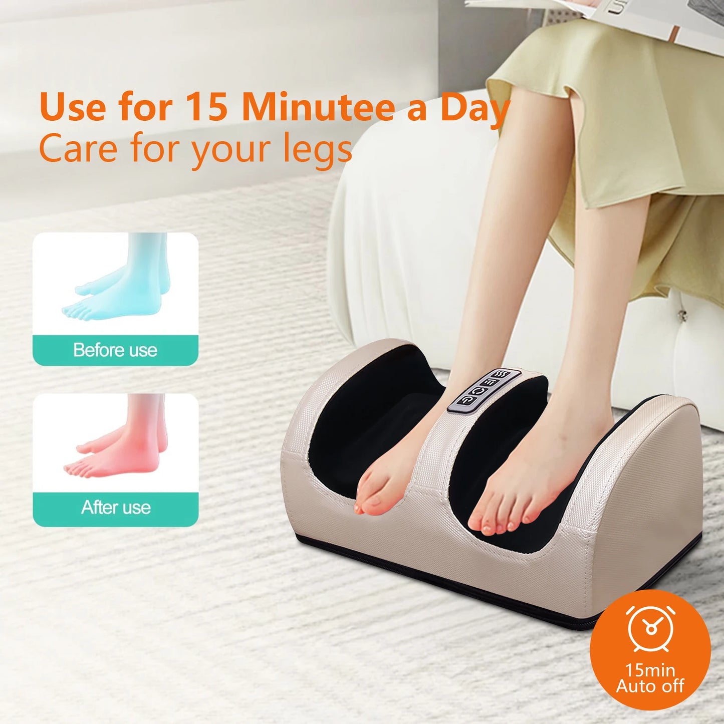 Foot and leg massager