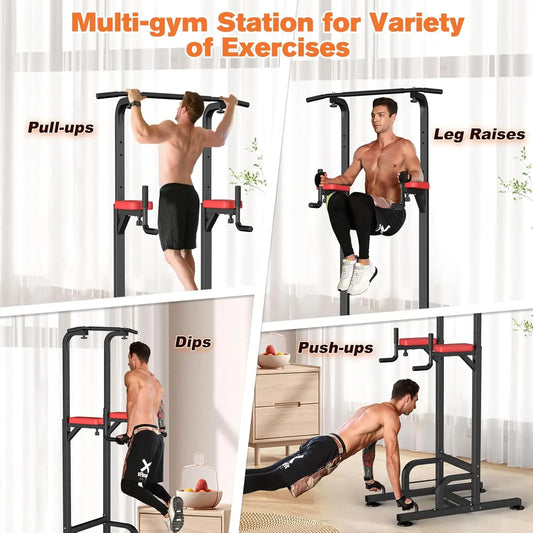 Pull Up & Dip Station for Home Gym