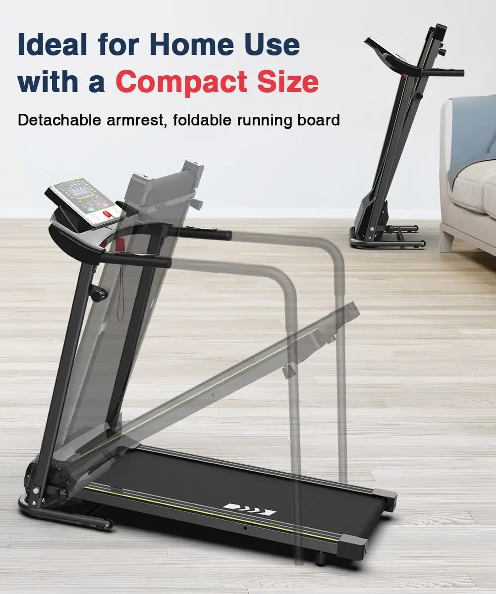 Walking Treadmill with Long Handrail for Balance