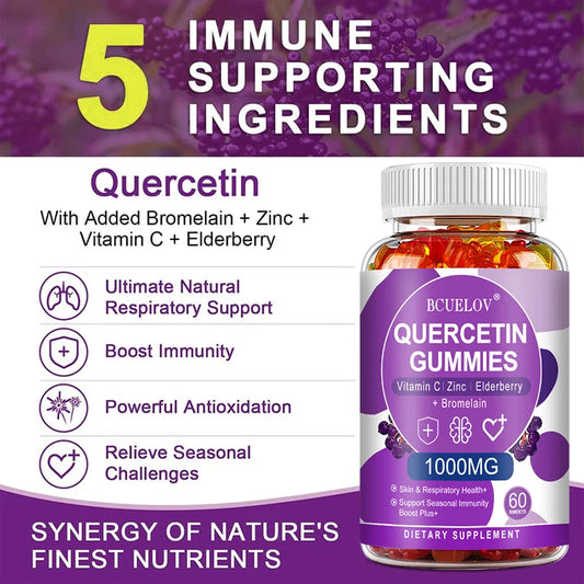 Quercetin Gummies - with Zinc, Vitamin C, Bromelain