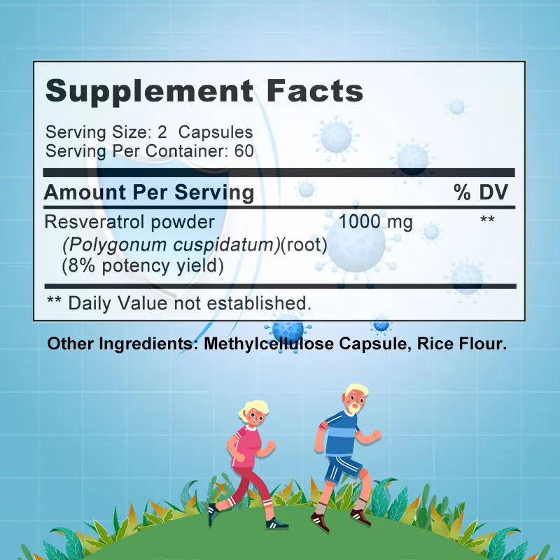 Resveratrol Capsules For Cardiovascular & Immune Health