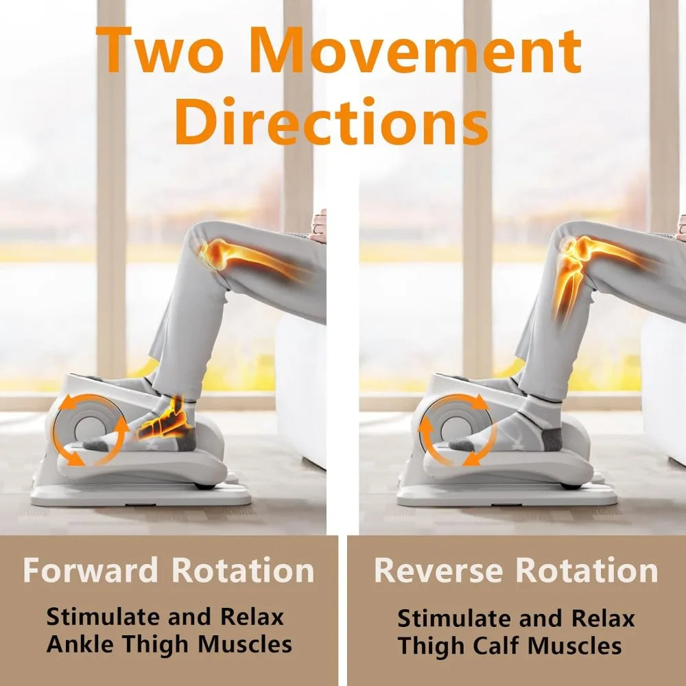 Under desk elliptical leg fitness machine