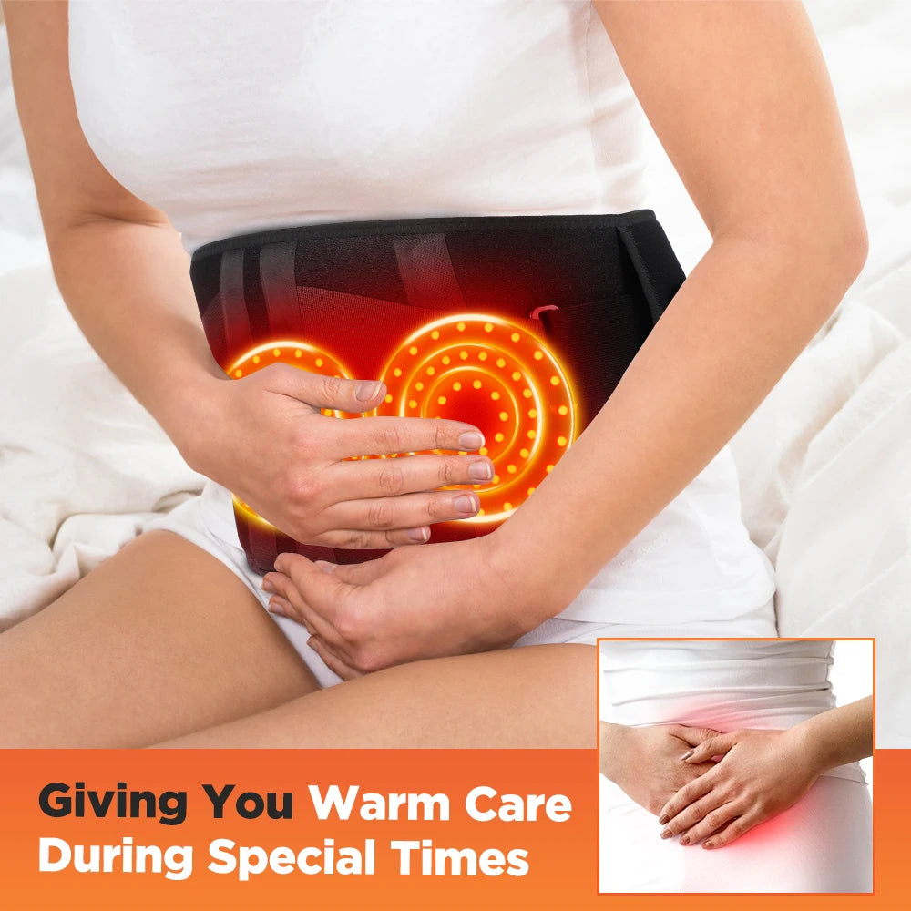 Heated Vibration Massage and Lumbar Support Belt